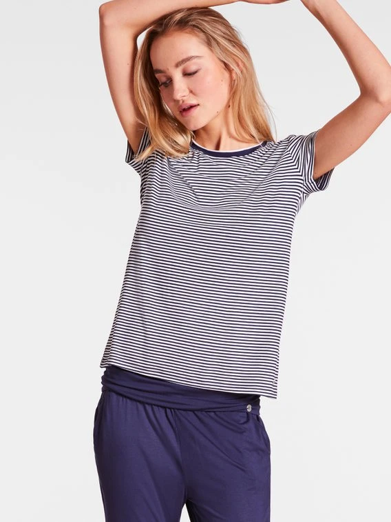 Tom Tailor Loungewear Gestreiftes T-Shirt 6 Tom Tailor Loungewear Gestreiftes T-Shirt – Bild 4