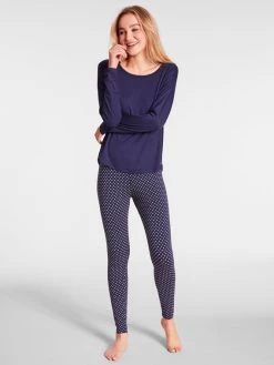 Tom Tailor Loungewear Langarm-Shirt 8 Tom Tailor Loungewear Langarm-Shirt -CALIDA-Shop Tom Tailor Loungewear Langarm Shirt blau 64006 6085 0630 1625052560