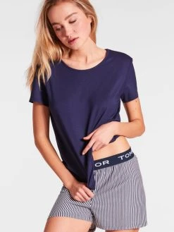 Tom Tailor Loungewear T-Shirt -CALIDA-Shop Tom Tailor Loungewear T Shirt blau 64007 6085 0630 1625052545