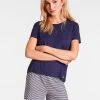Tom Tailor Nightwear Kurz-Pyjama Mit Gestreifter Hose