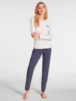 Tom Tailor Nightwear Pyjama Mit Gepunkteter Hose