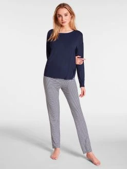 Tom Tailor Nightwear Pyjama Mit Gestreifter Hose