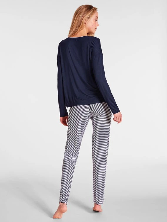 Tom Tailor Nightwear Pyjama Mit Gestreifter Hose 4 Tom Tailor Nightwear Pyjama Mit Gestreifter Hose – Bild 2