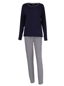 Tom Tailor Nightwear Pyjama Mit Gestreifter Hose 7 Tom Tailor Nightwear Pyjama Mit Gestreifter Hose -CALIDA-Shop Tom Tailor Nightwear Pyjama mit gestreifter Hose blau 60022 6085 0622 1625052562