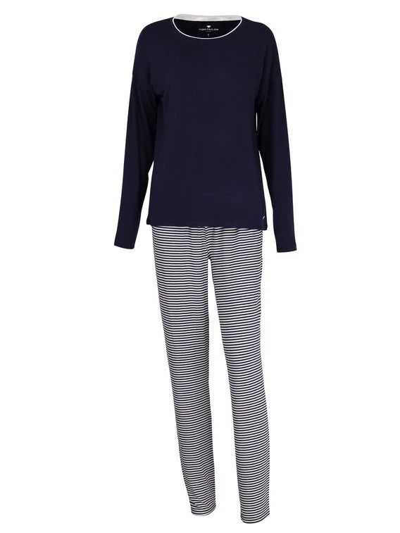 Tom Tailor Nightwear Pyjama Mit Gestreifter Hose 5 Tom Tailor Nightwear Pyjama Mit Gestreifter Hose – Bild 3