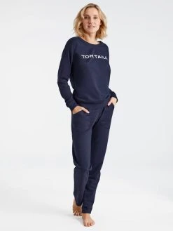 Tom Tailor Loungewear Sweatshirt 12 Tom Tailor Loungewear Sweatshirt -CALIDA-Shop Tom Tailor Loungewear Sweatshirt blau 064050 3023 0630 2