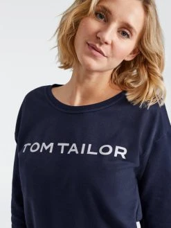 Tom Tailor Loungewear Sweatshirt 14 Tom Tailor Loungewear Sweatshirt -CALIDA-Shop Tom Tailor Loungewear Sweatshirt blau 064050 3023 0630 4