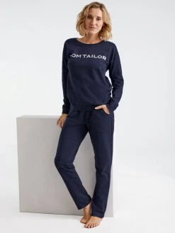 Tom Tailor Loungewear Sweatshirt 15 Tom Tailor Loungewear Sweatshirt -CALIDA-Shop Tom Tailor Loungewear Sweatshirt blau 064050 3023 0630 5