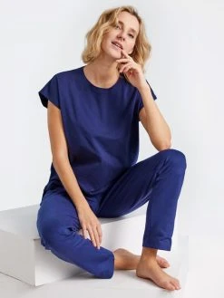 Tom Tailor Loungewear T-Shirt -CALIDA-Shop Tom Tailor Loungewear T Shirt blau 064072 6061 0630 3