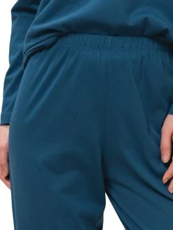 Triumph Lounge-Me Cotton Pyjama, Lang -CALIDA-Shop Triumph Lounge Me Cotton Pyjama lang blau 10213410 M008 3