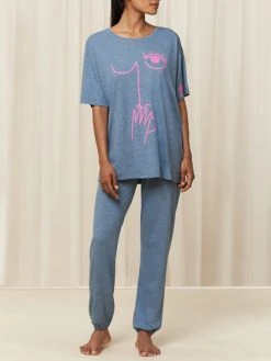 Triumph Sets Kurzarm-Pyjama 9 Triumph Sets Kurzarm-Pyjama -CALIDA-Shop Triumph Sets Kurzarm Pyjama blau 10214839 0032 2