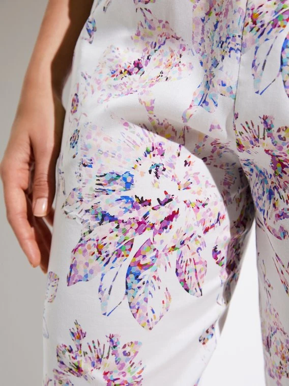 Zimmerli Cotton Sateen Print Hose, Lang 4 Zimmerli Cotton Sateen Print Hose, Lang – Bild 2